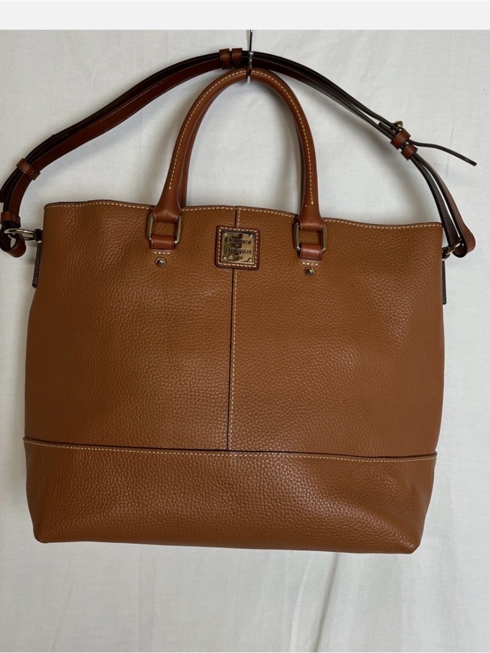 Dooney & Bourke Pebble Leather Tote - Brown